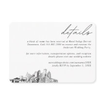 Detroit Wedding Hotel Zimmerblock Details Klein