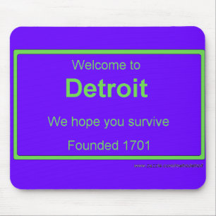 Detroit-Willkommen Mousepad