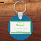 Detroit willkommen schlüsselanhänger (Vorderseite)