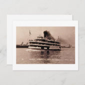 Detroit Windsor und Belle Isle Ferry - Louis Pesha Postkarte (Vorne/Hinten)