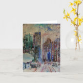 Detroit-Winter-Gruß-Karte Karte (Gelbe Blume)