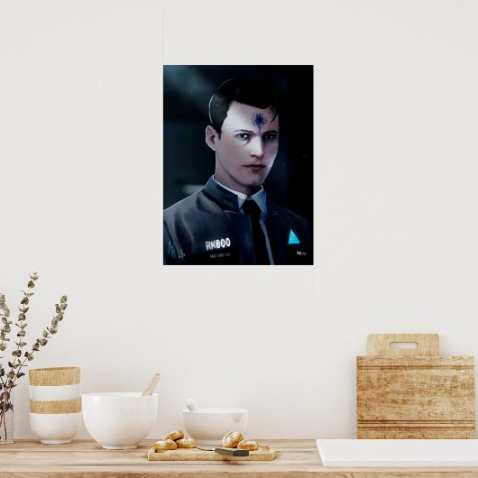 Detroit wird menschlicher Konnor Poster (Küche)