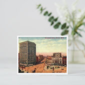 Detroit, Woodward Ave 1910s Vintage Postkarte (Stehend Vorderseite)