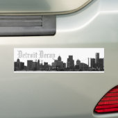 Detroit-Zerfall (Skylineaufkleber) Autoaufkleber (Auf Auto)