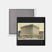 Detroiter Hotel Woodward Ave, Detroit, Michigan Magnet (Vorderseite/Rückseite)