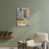 Detroit's miteinander verbundene Leben Leinwanddruck