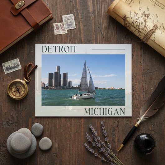 Detroit's Nautical Adventure Postcard Postkarte