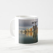 Detroitskyline-Tasse Kaffeetasse (Vorderseite Links)