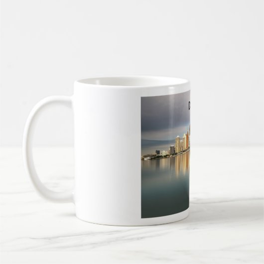 Detroitskyline-Tasse Kaffeetasse (Links)