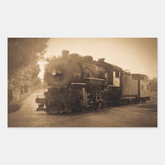 Detroitterminaleisenbahn-Motor bei Adrian MI Rechteckiger Aufkleber (Vorderseite)