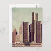 DETROT POSTKARTE (Vorne/Hinten)