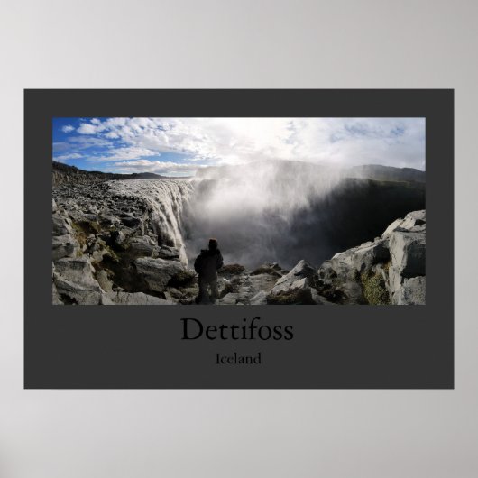 Dettifoss (Island) Poster (Vorne)