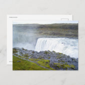Dettifoss Island Postkarte (Vorne/Hinten)