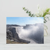 Dettifoss Wasserfall in Vatnajokull NP - Island Einladung (Stehend Vorderseite)
