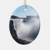 Dettifoss Wasserfall in Vatnajokull NP - Island Keramik Ornament (Rechts)