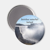 Dettifoss Wasserfall in Vatnajokull NP - Island Magnet (Vorderseite/Rückseite)