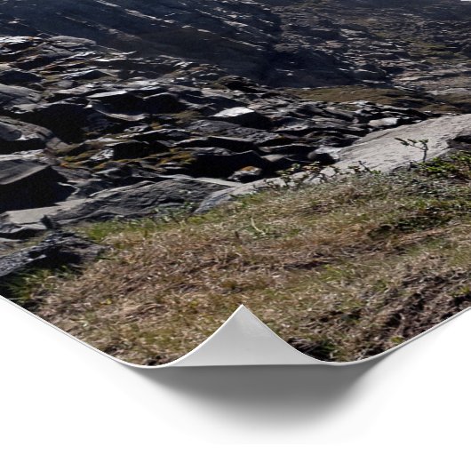 Dettifoss Wasserfall in Vatnajokull NP - Island Poster (Ecke)