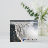 Dettifoss Wasserfall in Vatnajokull NP - Island Postkarte (Stehend Vorderseite)