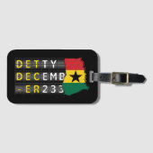 Detty Dezember Gepäckanhänger (Vorderseite (Horizontal))