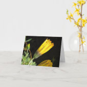 Deu auf einem Gelben Schwanz - Note Card Karte (Gelbe Blume)