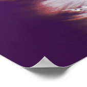 Deu auf Lila rosa Dandalion Macro Abstrakt Poster (Ecke)