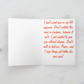 Deuces! Break-up-Grußkarte Karte (Innenseite)