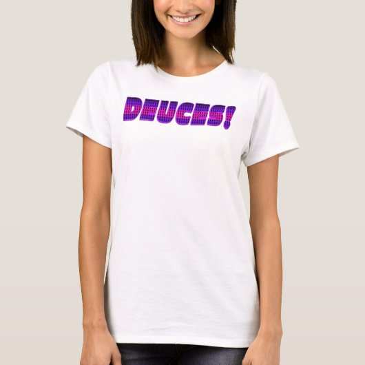 Deuces - rosa und Lila T-Shirt (Vorderseite)