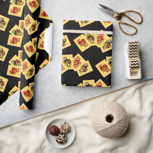 Deuces Wild Card Play Wrapping Paper Geschenkpapier (Kunsthandwerk)