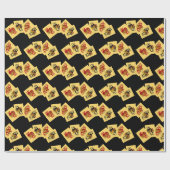 Deuces Wild Card Play Wrapping Paper Geschenkpapier (Flach)