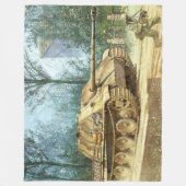 DEUMAN TIGER TANK FLEECEDECKE (Vorderseite)