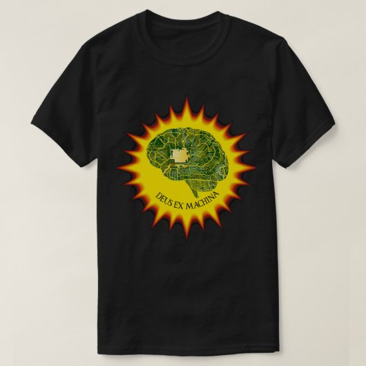 Deus Ex Machina Circuit Board Brain Sun God from T-Shirt (Design vorne)