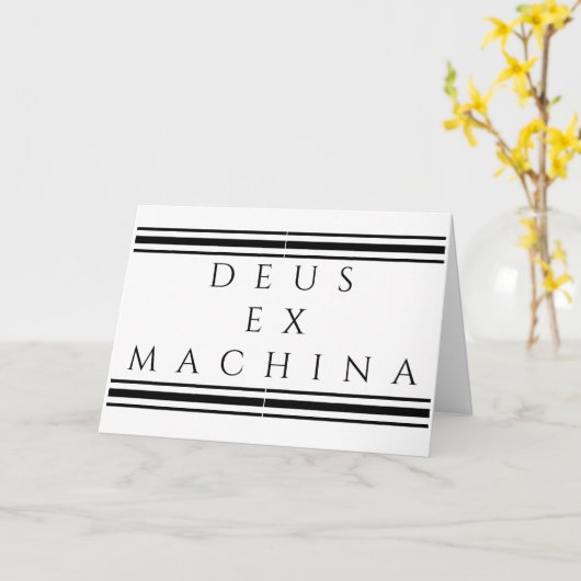 Deus Ex Machina Karte (Gelbe Blume)