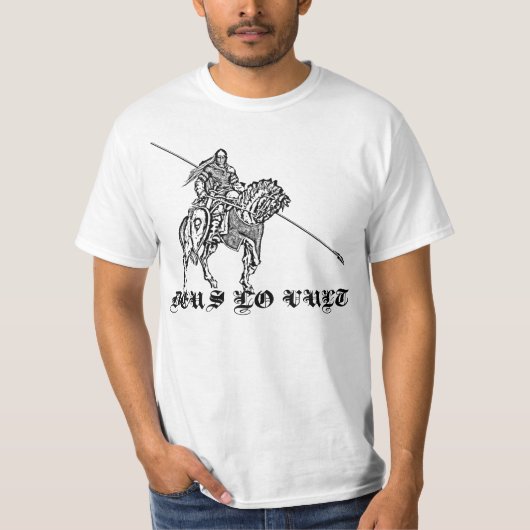 Deus lo Vult - Gott will es T-Shirt (Vorderseite)