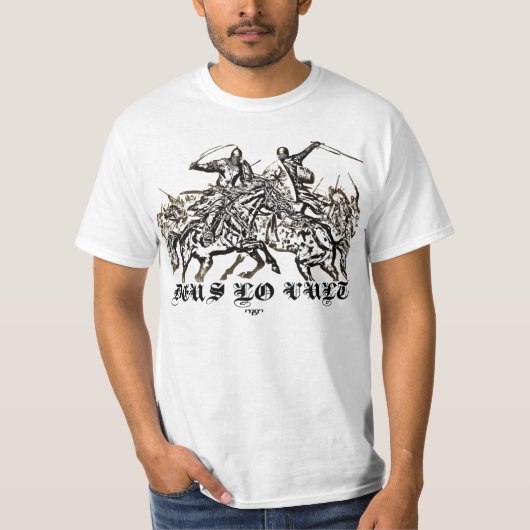 Deus Lo Vult - Gott will es T-Shirt (Vorderseite)