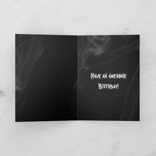 Deus Mortis Heavy Metal God of Death Karte (Innenseite)