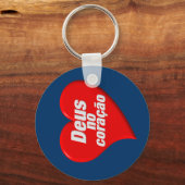 DEUS NO CORAÇÃO SCHLÜSSELANHÄNGER (Vorderseite)