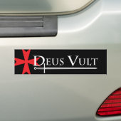 Deus Vult (Gott ist es!) gewillt, Autoaufkleber (Auf Auto)