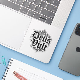 Deus Vult Kreuzritter Kreuz Christliches Tattoo-De Aufkleber