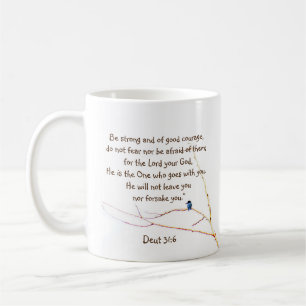 Deut 31:6 Du bist kein alleinbibeler Kingfisher Bi Kaffeetasse