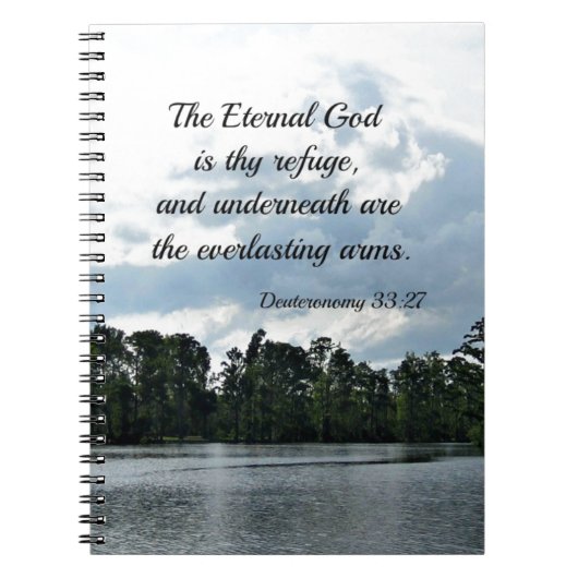 Deut. 33:27 Der ewige Gott ist deine Zuflucht Notizblock (Vorderseite)