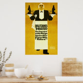 Deutches Theaterrestaurant ~ Vintage Ad Poster (Küche)