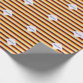 Deutchland and German Flag Tiled Personalized Geschenkpapier (Ecke)