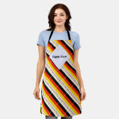 Deutchland and German Flag Tiled with Your Name Schürze (Getragen)