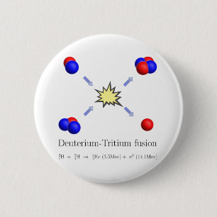 Deuterium-Tritium Fusion mit Gleichung Button
