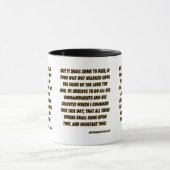 Deuteronomie 28:15 KJV Bibelverse Zwei-Tone Tasse (Zentrum)