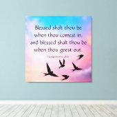 Deuteronomie 28:6 leinwanddruck (Insitu (Holzboden))