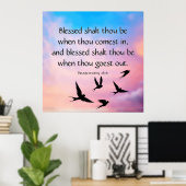 Deuteronomie 28:6 poster (Heimbüro)