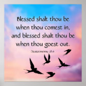 Deuteronomie 28:6 poster (Vorne)