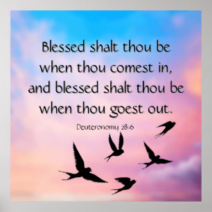 Deuteronomie 28:6 poster