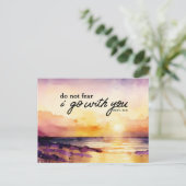 Deuteronomie 31:6 Keine Angst, ich gehe mit deiner Postkarte (Stehend Vorderseite)